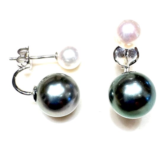 Pendientes Sommer Mujer Perle Tahiti in Oro blanco Perla OB00790 - OB00790
